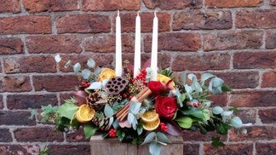 Festive Candle Table Decoration   Medium