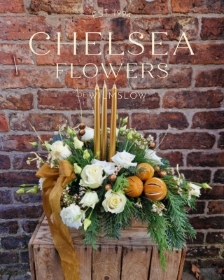 Orange and Gold Candle Arrangement