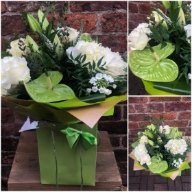 Luxury Green and White Bouquet