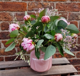 Pink Peony Vase