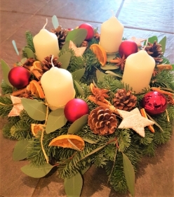 Traditional Advent Wreath with Candles (dels after 23rd Nov)